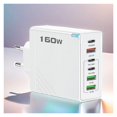 thumbnail image 2 of 160W 6-Port Fast Charger USB Type C Quick Charging Adapter for Mobile Phones and Tablets, 2 of 6