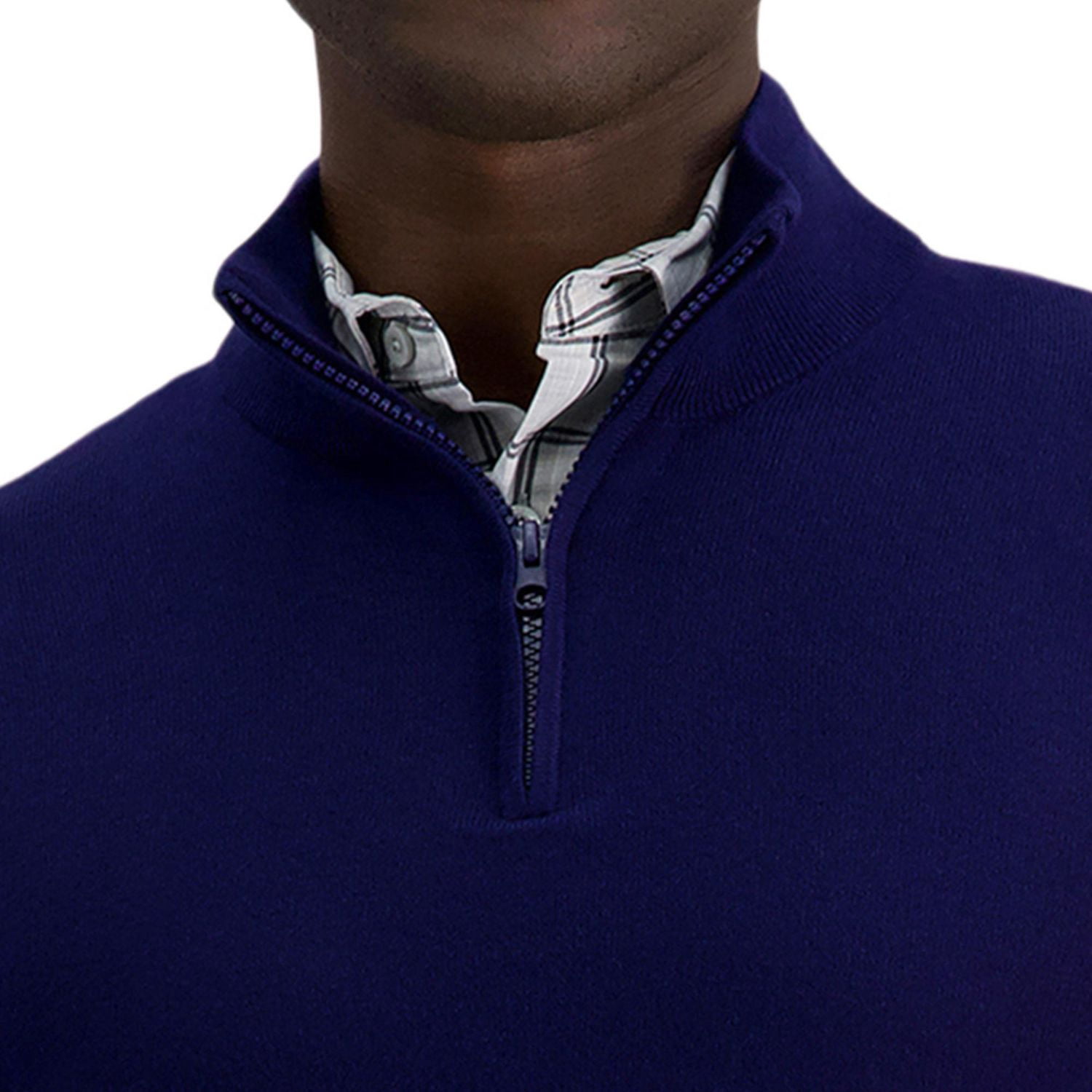 Haggar® chandail à col montant 1/4 de fermeture éclair pour hommes