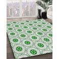 thumbnail image 2 of Ahgly Tapis Rectangulaire d'Intérieur à Motifs Verts, 5 Pieds x 7 Pieds, 2 of 6