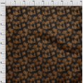 thumbnail image 4 of oneOone Cotton Poplin Brown Fabric Tropical Craft Projects Decor Fabric Printed By The Yard 56 Inch Wide, 4 of 4