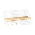 thumbnail image 2 of TIMIFIS Metal Shelves, Apartment Essentials Punch Free Rack Dormitory Bedside Wall Mounted Storage Rack Bedroom Home Wall Rack Wall Mounted Kitchen Rack, 2 of 6
