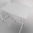 thumbnail image 4 of Casual Home Wooden Folding Tray Table w/ Storage Stand, 4 Piece Set, White, 4 of 9