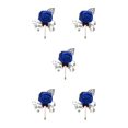 thumbnail image 3 of Youkk Cloth Chic And Stylish Brooch Pin Fashion Statement With Exquisite Piece Modern Minimalist Corsage royal blue 5Set, 3 of 6