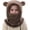 Coffee, variant on 1pc, children's winter wool hat, children's balaclava, ski mask, windproof and warm, adjustable with fleece lining, suitable for boys and girls.,B,Coffee