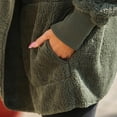 thumbnail image 4 of IROINID Manteau Court Confortable pour Femme, Couleur Unie, Ouvert à l'Avant, Manches Longues, ppp, Vert, 4 of 8