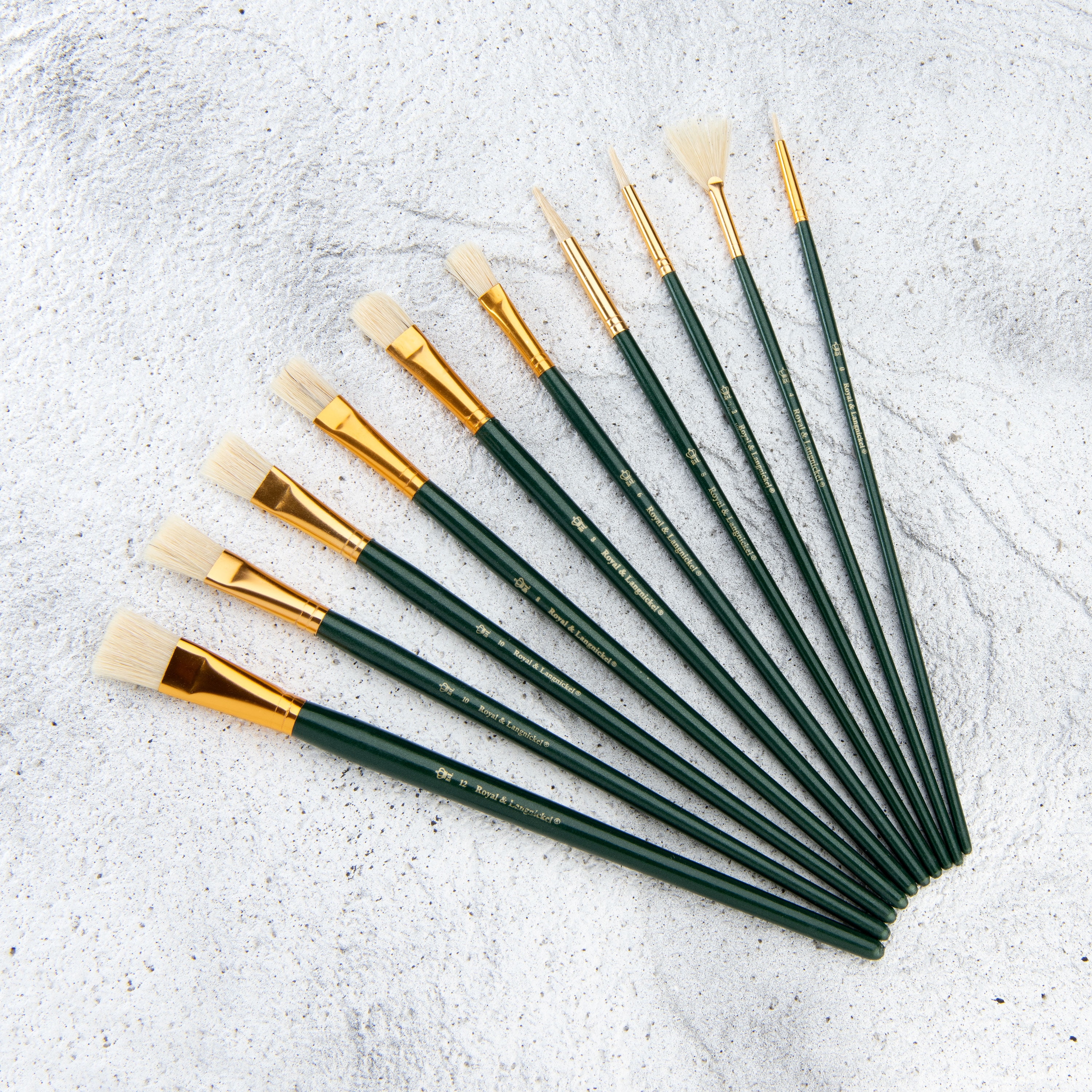 Royal & Langnickel - 10pc Long Handle, Acrylic and Oil Paint Brush Set | RSET-9261 |