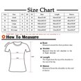 thumbnail image 3 of BVOFAR T-Shirts Chrétiens à Imprimé Lettre pour Femmes Col Rond Manches 3/4 Décontracté Cadeaux de Vacances T-Shirts Béni, 3 of 5