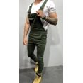 thumbnail image 4 of 2020 New Mens Ripped Denim Jumpsuits Long Overalls Men Rompers Jeans Suspender Trousers, 4 of 5