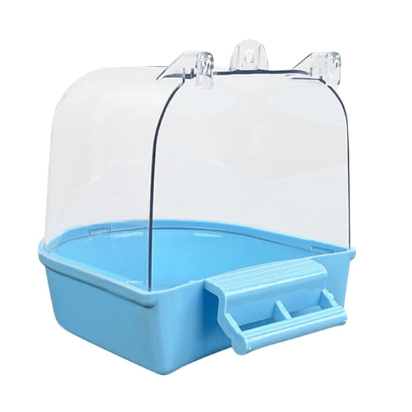 Bird Bath Toy - Plastic, Detachable Design - for Bird Cages, Easy Cleaning, Hanging Water Dispenser