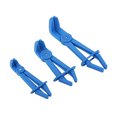 thumbnail image 2 of Hose Clamp  Set, 3pcs, Blue Red, ABS Material, for Flexible Hose Lines, Brakes, Fuel, Heaters and Radiators, 2 of 8