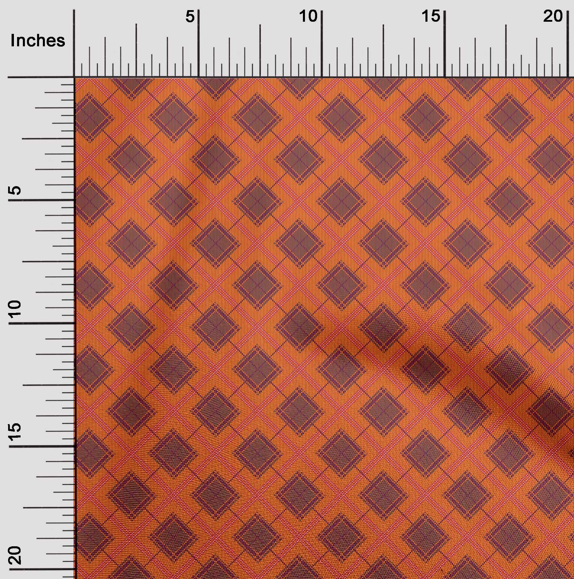 oneOone Viscose Jersey Fabric Tartan Check Fabric Prints By Yard 60 Inch Wide