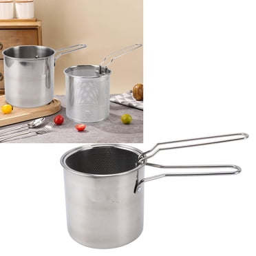 Deep Fryer, 304 Stainless Steel Deep Fryer Pot Space Saving  for Induction Cooktop