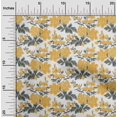 thumbnail image 1 of oneOone Cotton Silk Fabric Leaves & Floral Ikat Print Fabric BTY 42 Inch Wide, 1 of 4