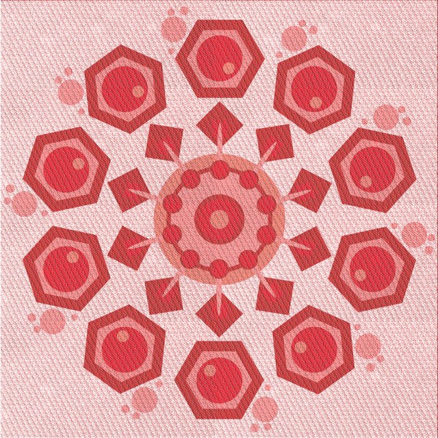 Ahgly Company Tapis d'Intérieur Lavable à la Machine, Carré, Transitionnel, Rose, Tapis de Zone, 4 Pieds Carré
