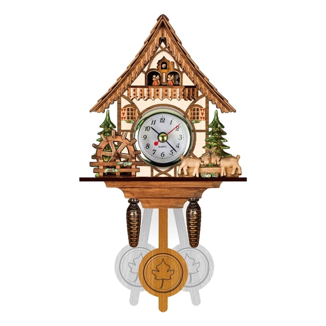 fastboy Traditional Black Forest Chalet Clock For Charming And Timeless Décor Cuckoo Clock Easy To Read CM005