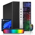 thumbnail image 1 of HP ProDesk 600 G4 SFF Ordinateur de Bureau Windows 11 Pro Haute Performance (Processeur Intel Core I7/ 16 Go de RAM DDR4/ 512 Go SSD NVMe/ Barre de Son RVB/ Wi-Fi/ Bluetooth/ HDMI) - Remis à Neuf, 1 of 5