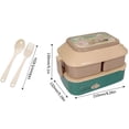 thumbnail image 2 of Renjiang Thermal Lunch Box Green Lunch Boxdouble Plastic Lunch Box Large Capacity Lunch Box Microwave Oven Adult Lunch Box Big Lunch Box for Men Hard Shell, 2 of 6