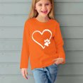 thumbnail image 5 of RXIRUCGD Chemises à Manches Longues pour Filles, Col Rond Mignon, Blouses Décontractées Élégantes (Orange, Taille : 7 Ans), 5 of 5