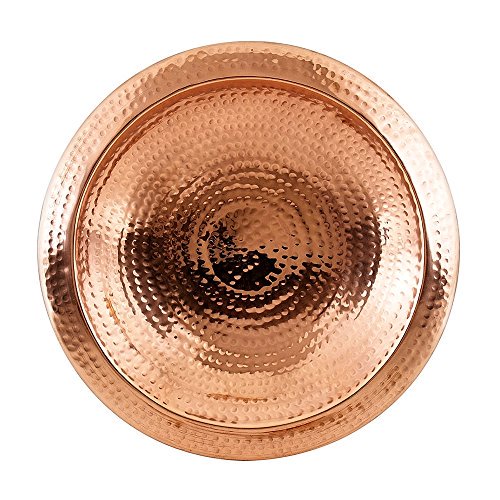 Achla Designs Hammered Copper Bowl with Rim