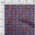 thumbnail image 1 of oneOone Cotton Poplin Fabric Chevron Ikat Decor Fabric Printed BTY 42 Inch Wide, 1 of 4