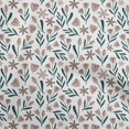 thumbnail image 1 of oneOone Cotton Silk Light Brown Fabric Floral Sewing Craft Projects Fabric Prints By Yard 42 Inch Wide, 1 of 4
