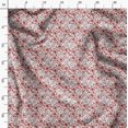 thumbnail image 3 of Soimoi Red Modal Satin Fabric Scorpions Insects Printed Fabric 1 Yard 42 Inch Wide, 3 of 6