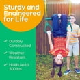 thumbnail image 3 of 2X Swing Sets for Backyard-Set Includes 18Inch Trapeze Swing Bar & 48Inch Heavy Duty Chain with Locking Carabiners Green, 3 of 6