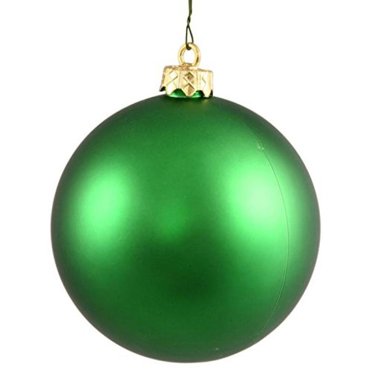 Vickerman Vickerman N592504DMV Boule Verte Mate 10 Pouces Ornement de Noël