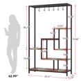 thumbnail image 2 of Support pour Plantes d'Intérieur à 5 Niveaux, Haut 70,9 Pouces, Grande Étagère Métallique pour Plantes avec Crochets Suspendus, Présentoir Polyvalent, Organisateur de Pots de Bonsaï pour Jardin, Balcon, Salon, 2 of 10