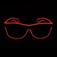 thumbnail image 2 of Light up El Wire Neon Rave Glasses Glow Flashing LED Sunglasses Costumes For Party, EDM, Halloween, 2 of 4