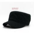 thumbnail image 2 of ORUYROP Classic Cotton Flat Top Military Cadet Cap,Army Hat, 2 of 6