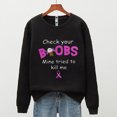 thumbnail image 4 of Lenago Hauts Grande Taille pour Femmes Mode Chandails Décontractés à Manches Longues Imprimés pour Femmes Chandails pour Dames Hauts Chandails contre le Cancer du Sein pour Femmes en Liquidation, 4 of 6