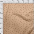 thumbnail image 3 of oneOone Tissu Velours Brun Clair Rétro Écouteurs Robe Matériel Tissu Imprimé Tissu au Mètre 58 Pouces de Large, 3 of 5