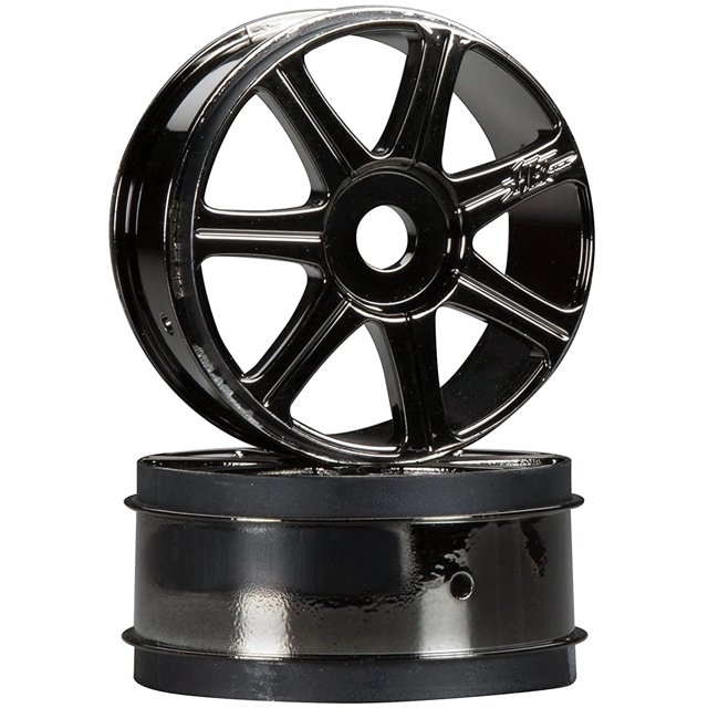 Hot Bodys Roue de Bord HB 67768 (2 Pcs), Chrome Noir, 42x83mm