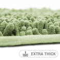 thumbnail image 2 of Hitime Soft Chenille Bath Rug Mat 16x24 Quick Dry Machine Washable Bathroom Runner - Ultra Absorbent Non-Slip Backing - Sage Green, 2 of 10
