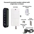thumbnail image 4 of Electronic Combination Lock for Locker with Backlit Keypad 4.33 in x 1.18 in x 0.59 in ABS Body Silver/Black/Gold, 4 of 7