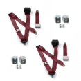 thumbnail image 1 of Ford 1932 Model B Airplane 3 Point Burgandy Retractable Bucket Seat Belt Kit with Bracketry - 2 Belts, 1 of 1
