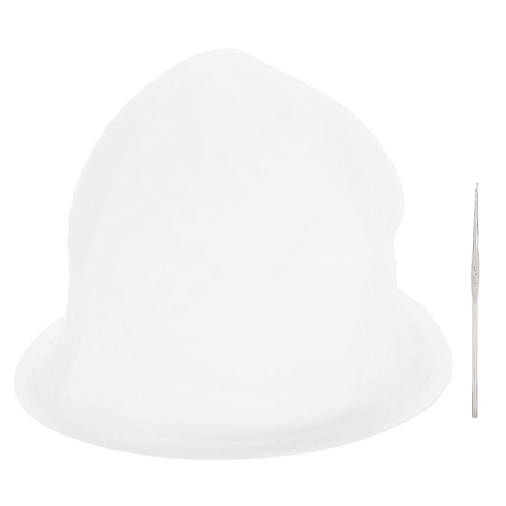 Tbest Outils de Coiffure Capuchon de Gel en Silicone Réutilisable Professionnel pour la Maison