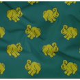 thumbnail image 4 of oneOone Organic Cotton Poplin Twill Fabric Rabbit Block Fabric Prints By Yard 42 Inch Wide, 4 of 4