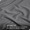 thumbnail image 2 of Bare Home Drap-Housse - Premium 1800 Collection - Poche Profonde - Ultra Doux, Résistant aux Plis - Tête Fendue Flex Très Grand, Gris, 2 of 7