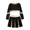 thumbnail image 4 of Aislor Uniforme de Cheerleading pour Filles Enfants Tenues de Cheer Patchwork Métallique Costume de Compétition Performance A04 6, 4 of 5