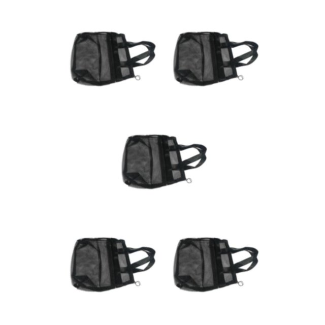 Thinsony Durable Large Cosmetic Mesh Shower Bag For Organized Travel Convenient Hanging Shower Organiser 5Set