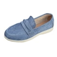 thumbnail image 1 of Xfvqtps Mocassins Décontractés pour Femmes à Enfiler Chaussures Plates Confortables Automne Respirantes Bout Rond Mocassins avec Semelle Intérieure Coussinée Chaussures de Marche Légères Bleu, 1 of 9