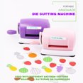 thumbnail image 4 of Graflsoa Pink DIY Hand-Cranked Paper Craft Machine LT-838S with 2 Plates for Creative Cutting Projects, 4 of 6