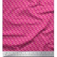 thumbnail image 1 of Soimoi Poly Georgette Fabric Brush Stroke Abstract Printed Fabric 1 Yard 42 Inch Wide, 1 of 3