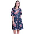 thumbnail image 1 of Moomaya Chemises Grande Taille pour Femmes Chemises Imprimées à Boutons Robe d'Été-S-TTG, 1 of 1