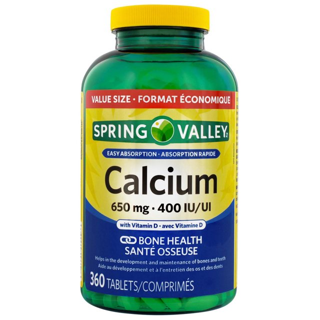 Spring Valley Calcium with Vit D 650 mg/400 IU VALUE SIZE