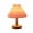 Café, variante sur Lampe de Table pour Chambre, Lampe de Chevet à Gradation Infinie avec Abat-Jour en Tissu Couleur Lin en Forme d'Ombelle pour Salon, Bureau, Dortoir, Bois Massif, Ampoule DEL Incluse