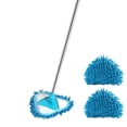 thumbnail image 1 of Eky Vadrouille Nettoyante pour Murs avec Long Manche, Vadrouille Triangulaire Réglable Rotative à 180° en Microfibre avec 2 Tampons de Rechange, Vadrouille pour Nettoyage Humide et à Sec avec Long Manche Extensible pour Murs et Planchers, 1 of 4