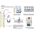 thumbnail image 3 of ISOP Rope Ladder Fire Escape 3-4 Story Homes | Rapid Deployment Safety Rope Ladder | Rescue Rope Ladder with Safety Cord | Climbing Ladder 10m / 32 ft, 3 of 9